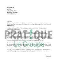 Exemple contenu dune lettre de motivation dentrée en franc. Lettre De Demande D Adhesion A Une Association Pratique Fr