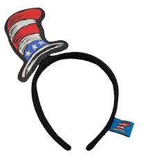Elope Dr Seuss Cat In The Hat For President Glitter Headband Elope Glitter Headbands Halloween Party Costumes Silly Hats