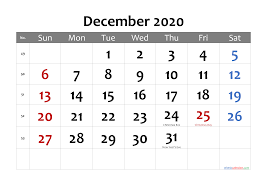 The month of december is the last and twelfth month of the year, which is numbered 31 days. Printable December 2020 Calendar Word Template No Cd20m12 Free Printable Calendars