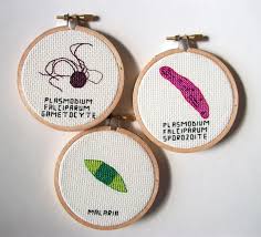 Other charts of sea creatures series here: New Cross Stitch Embroideries Of Microbes And Viruses By Alicia Watkins