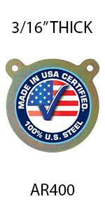 When we talk about steel targets, we're generally talking about steel that has a brinell hardness rating of 500 or more. Amazon Com Ar500 Steel Targets Gongs Silhouettes And More For Pistols And Rifles Laser Cut Usa Steel 3 16 1 4 3 8 1 2 Sports Outdoors