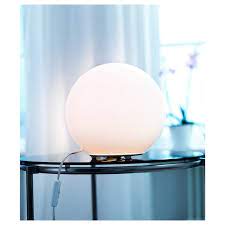 Diy moon ikea fado lamp by charles ravndal 6. Fado Table Lamp With Led Bulb White Ikea