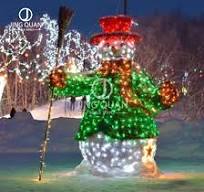 Snowman Motif Lights Snow LED Lighting Christmas Decorations Santa Decors  Street Mall Landscaping