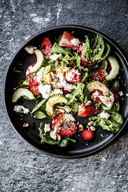 Salade Aux Fraises Epinards Et Feta Recept