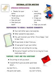 How To Write Informal Letters In English With Examples 14 Letter Writing Examples Informal Letter Writing Learn English