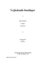Gurli Hougaard & Kurt Jonas · Tysk Øvehæfte 1… Vejl. løsninger (Bog) (2005)