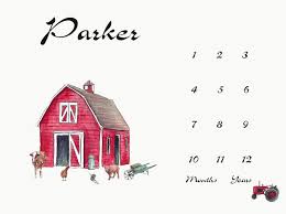 Animal Blanket Farm Blanket Farm Animal Blanket Newborn Milestone Blanket Boy Month Blanket Age Blanket Personalized Growth Chart