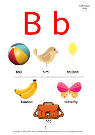 Some of the b words for kids are ball, banana, boil, bake, bar, bear, bare, been, beat, boat, . Things That Start A B C And Each Letter Phonics Sounds Alphabet Charts And Alphabet With Pictures To Teach Alphabet Reading Sharing Our Experiences