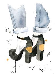 Black Gold High Heel Fashion Illustration Watercolor Etsy In 2020 Fashion Illustration Watercolor Fashion Art Prints Fashion Painting