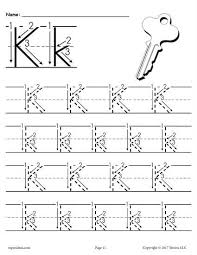 Printable Letter K Tracing Worksheet With Number And Arrow Guides Alphabet Worksheets Preschool Free Printable Alphabet Worksheets Tracing Worksheets Preschool