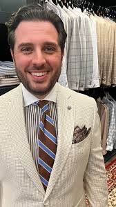 This Jack Victor tan & cream houndstooth is the perfect Spring & Summer  sport coat to add to your wardrobe! , #classycasual #mcfaddensonmain  #mensapparel #shopmcfaddens #shoplocalsc #onlyinoldtown ...