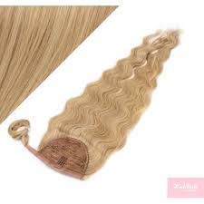 5 differences between synthetic and human hair extensions. Clip In Human Hair Ponytail Wrap Hair Extension 24 Wavy Light Blonde Natural Blonde Hair Extensions Hotstyle