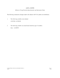 Image result for Lung Function Questionnaire