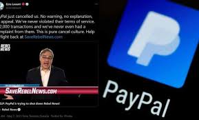 Rebl (other otc) $0.0300 0.0000(0.00%) Canada S Rebel News Canceled By Paypal Without Notice Says Founder 1st For Credible News