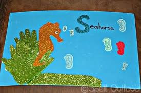 Sea Horse Craft Spell Out Loud Horse Crafts Seahorse Crafts Ocean Crafts