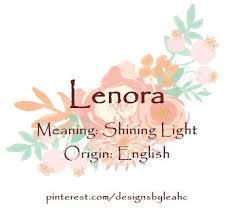 Lenora Baby Girl Names Girls Names Vintage Baby Names