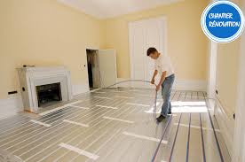 Hauteur de réservation de 24mm chape incluse (hors revêtement de sol) Transformation Plancher Chauffant Vivracome