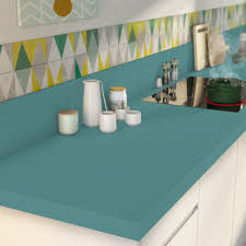 Credence Stratifie Vert Laguna 2 Mat H 64 Cm X Ep 9 Mm X L 300 Cm Leroy Merlin