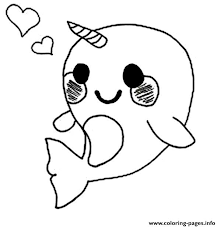 24 fun sun coloring pages. Cute Baby Narwhal Coloring Page Coloring Pages Printable