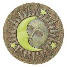 Sun And Moon Glowing Stepping Stone Moon Glow Garden Stepping Stones Decorative Stepping Stones