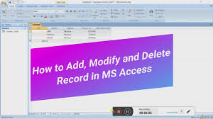 3] deleting relationships in microsoft access. How To Add Modify And Delete Record In Ms Access Youtube