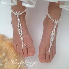 Barefoot Sandalsstarfish Barefoot Sandalsflower Girl Etsy