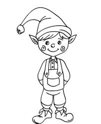 They have been sketched in all shapes and sizes in the unique pages. Cute Elf Coloring Pages For Kids Drawing With Crayons