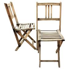 Pair Of Spanish 1940s Child Size Folding Terrace Garden Chairs In Natural Wood In 2020 Garden Chairs Carved Chairs Terrace Garden
