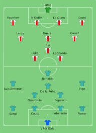 The french forward tried to latch onto. File Barcelona Vs Psg 1997 05 14 Svg Wikimedia Commons