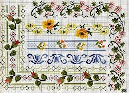 Schemi A Punto Croce Gratuiti Per Tutti Schemi A Punto Croce Cornici E Bordi Con Fiori Colorati Schemi A Punto Punto Croce Punto Croce Gratis