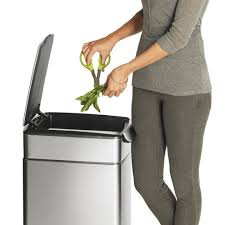スリムタッチバー ダストボックス 40l 40 litre slim touch bar trash can 23798 ゴミ箱 キッチン シンプルヒューマン ゴミ箱 おしゃれ