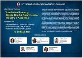 Whether we are students, staff, alumni, or members of the public, uitm direct makes it easier for us to get quick access to information about academic programmes offered at different levels of study, uitm branch. International Webinar Intellectual Property Rights Need Awareness For Industry Academia St Thomas College Autonomous