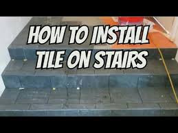 During the wall tile installation process, you will likely need to cut some tiles to fit. Tile On Stairs And Landing Preview Youtube