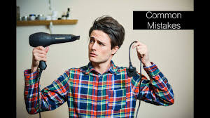 Thick hair benefits from styling products that provide hold without adding volume or stickiness, so winkler. 3 Popular Common Hairstyling Mistakes Mens Hair Tips Youtube