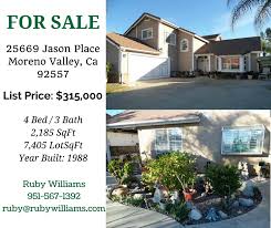 Home For Sale 25669 Jason Place Moreno Valley 92557 Open House On Saturday Contact Ruby Williams For More Info Moreno Valley Open House Outdoor Decor