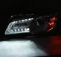 Left Driver Side LED DRL Headlight Assembly Chrome For Chrysler 300 11-23  2015