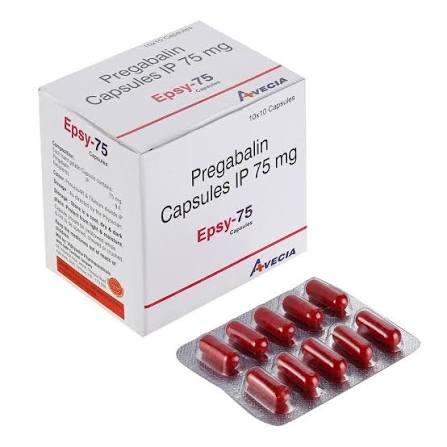 Pregabalin 75 Mg Capsule, 10x10 at ₹ 400/box in New Delhi | ID: 27402588512