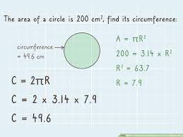 From the formula to calculate the area of a circle; How To Find The Circumference Of A Circle Using Its Area 10 Steps