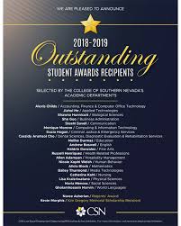 2019 Outstanding Student Awards