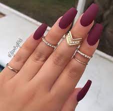 If you love matte nails, then you are in for a treat because today we have 23 if you haven't tried matte nails or are in need of a fresh new design, then this is the place to be. Diply Maroon Nails Matte Nails Cute Nails