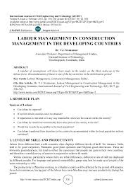 Chinese dominance in southern africa. Labour Management In Construction Management In The Developing Countr