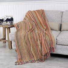 شال كنب متعدد الألوان throw blanket blanket sofa