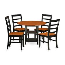 East West Furniture Supf5bchw Dining Set Medium Black Cherry Check Out This Great Product It Is An Af Solid Wood Dining Set Nook Dining Set Dinette Chairs