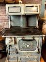 RESERVED for Renee SALE Antique Wood Stove, Granite Cook Stove ...