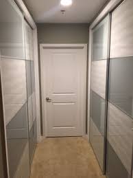 I'm squeezing my brain with no luck to try to create a wardrobe using a 2 metres wide ikea pax wardrobe with sliding doors and adding to one side a 50cms pax unit with hinged door. Ikea Sliding Doors Installed On Existing Condo Closet Ikea Hackers