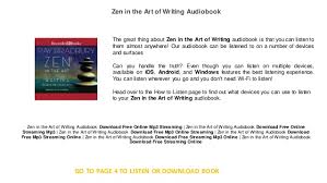 Make writing apps work for you. Zen In The Art Of Writing Free Audio Books App For Android