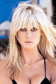 Heidi Klum Long Hair With Bangs Hairstyles With Bangs Heidi Klum Hair