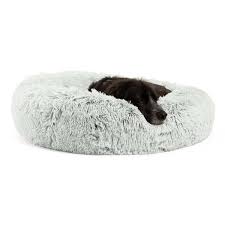 How to make a dog bed? The Original Calming Donut Dog Bed In Shag Fur 30 X30 Best Friends By Sheri