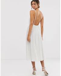 Brautkleider in hamburg, hochzeitskleider für die braut. Asos Synthetik Eva Verziertes Brautkleid In Weiss Lyst