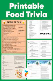 Coming up are 50 animal trivia questions, including a really fun printable picture round. 10 Best Printable Food Trivia Printablee Com